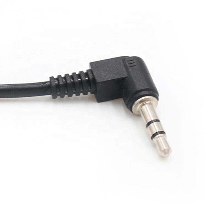 Moinho em espiral de 90 graus em ângulo direito 3,5 mm Jack para 3,5 mm Jack TRS Stereo Audio Cable 2