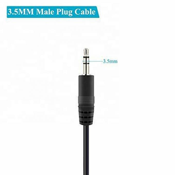 TRS 2 Pole Stereo Audio Jack 3,5 mm Plug masculino para descartável 2