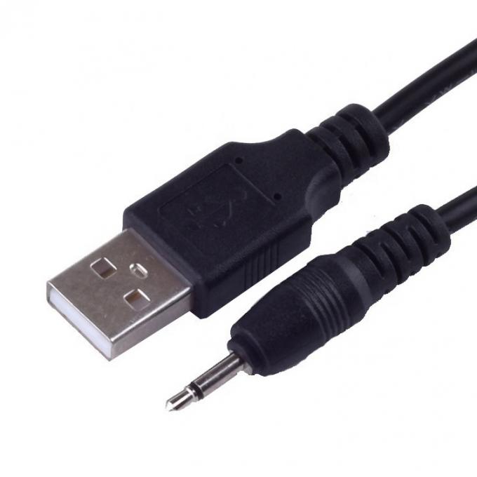 USB personalizado para cabo de carregamento de 2.5mm Mono Audio Jack DC 0