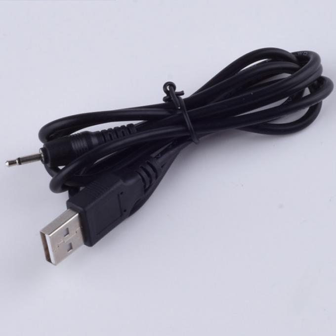 USB personalizado para cabo de carregamento de 2.5mm Mono Audio Jack DC 1