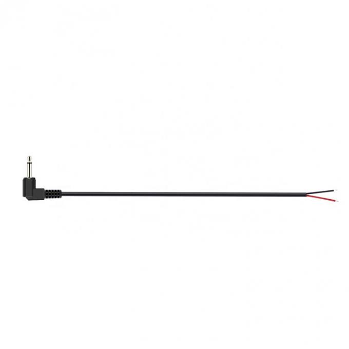 Ângulo direito de 90 graus 2 polos TS 3.5mm Jack de áudio estéreo para cola de porco despojado Cable final de fio nu em lata 3