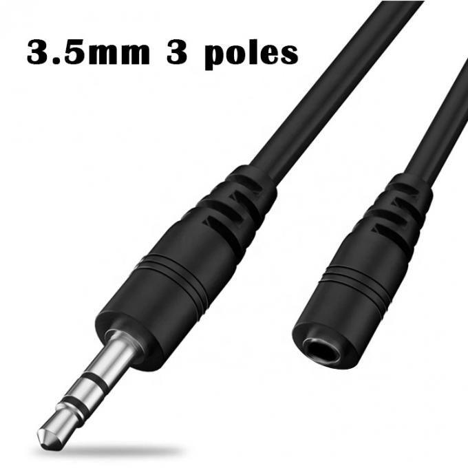 Cable de extensão de jack de áudio auxiliar de 3,5 mm 2