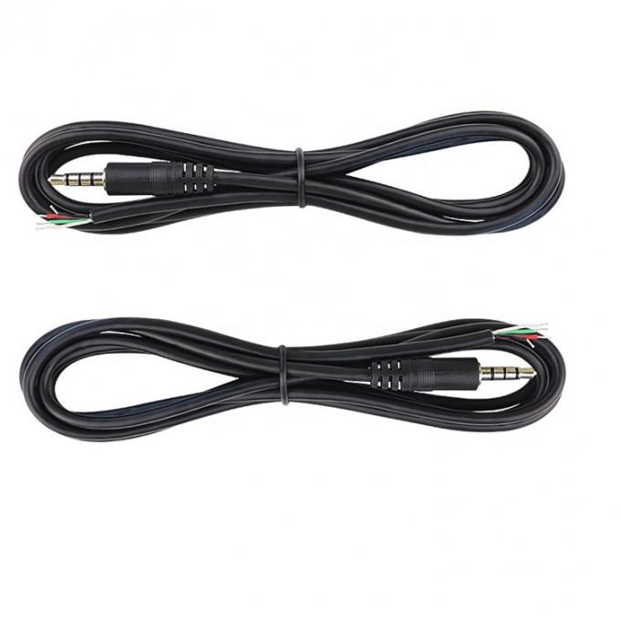 Custom 4 Poles TRRS 3.5mm Jack de áudio estéreo para cavalo de porco despojado 4