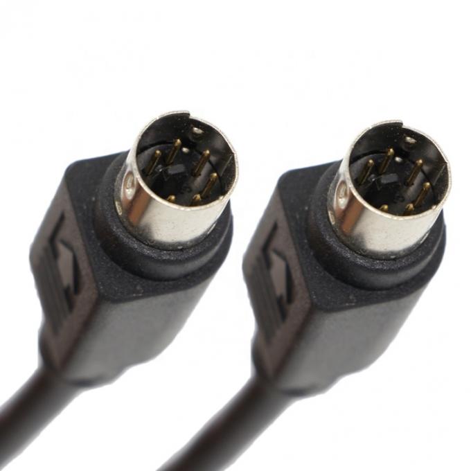 CUSTOM 1M 3M Shield S Video Homem para Homem Mini Din 6 Pin cabo 1
