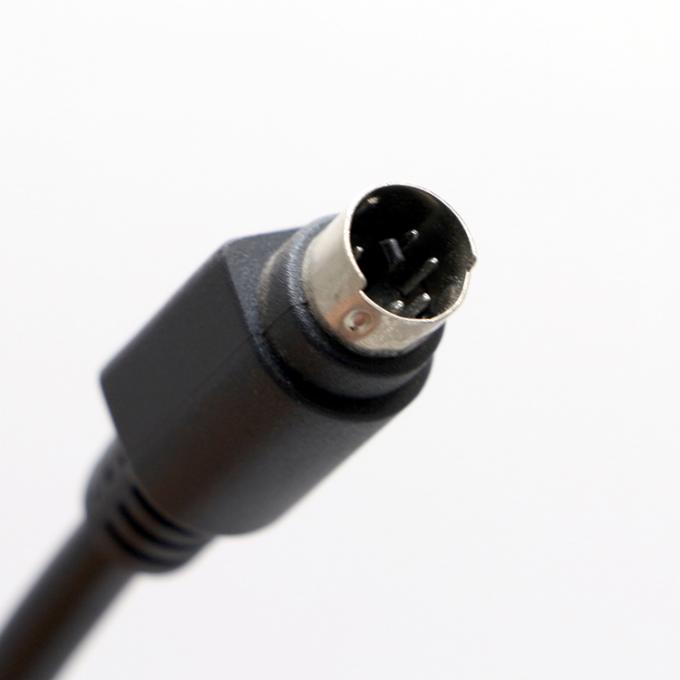 Custom Homem para Homem 6 PIN Mini DIN Plug Vídeo Áudio MIDI cabo de extensão Para PS2 teclado 1