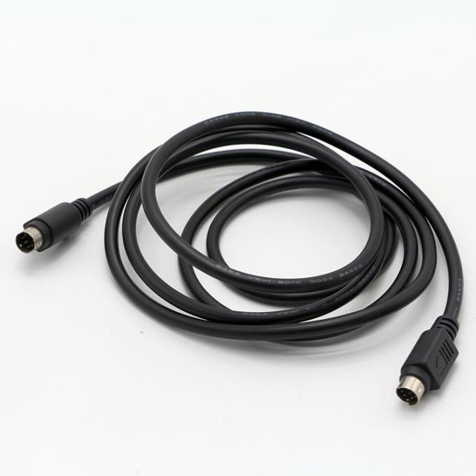 Custom Homem para Homem 6 PIN Mini DIN Plug Vídeo Áudio MIDI cabo de extensão Para PS2 teclado 4