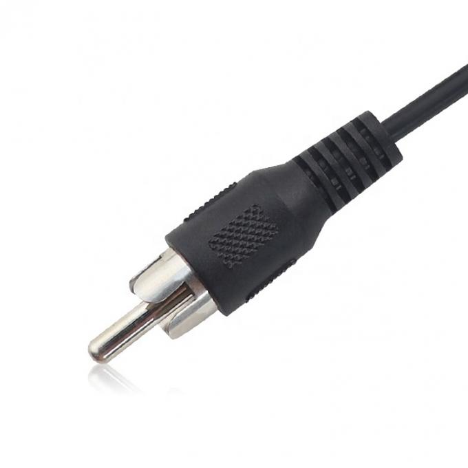 Custom RCA Plug masculino para nu fio despojado acabamentos em lata cabo 2