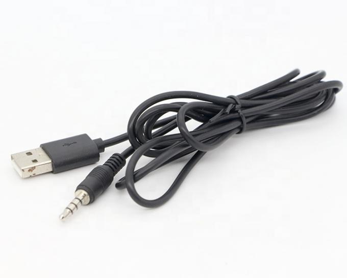 Custom 3ft 3.5mm macho Aux Audio Jack para USB 2.0 macho cabo de carregador de dados para alto-falante de carro 0