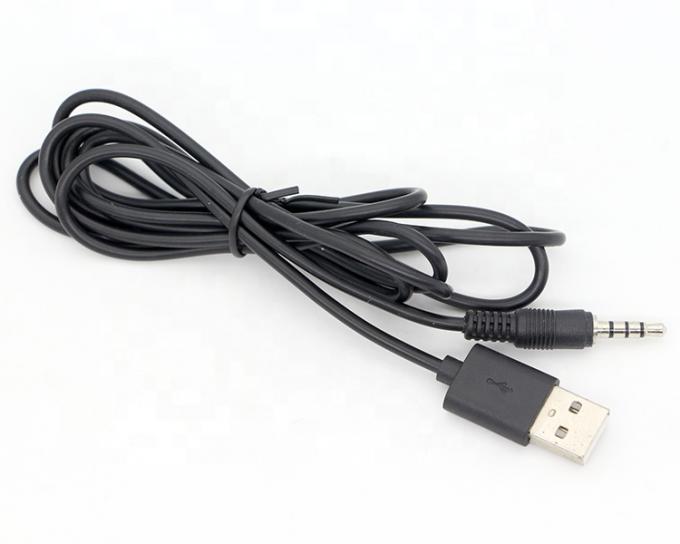 Custom 3ft 3.5mm macho Aux Audio Jack para USB 2.0 macho cabo de carregador de dados para alto-falante de carro 5