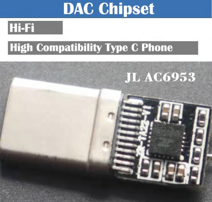 Adaptador de cabo de áudio de 3,5 mm de USB Tipo C para AUX de DAC altamente compatível para Samsung Pixel Google Phone 1