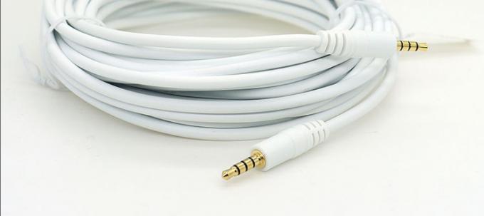 3.5mm Homem para Homem Fêmea Stereo AUX 3 Polos TRS 4 Polos TRRS Mono Jack Microfone Patch Audio Extension Cable 6