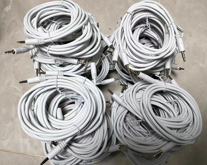 3.5mm Homem para Homem Fêmea Stereo AUX 3 Polos TRS 4 Polos TRRS Mono Jack Microfone Patch Audio Extension Cable 7