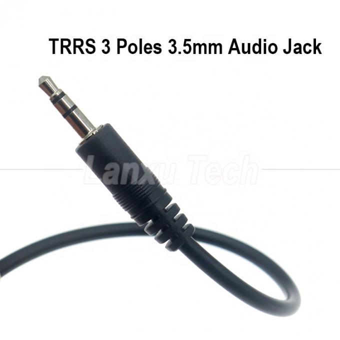 Customization OEM 1M 2M 3M 5M 10M 3 Polos TRS macho a macho 3.5mm Aux Jack estereótico cabo de extensão de áudio 2