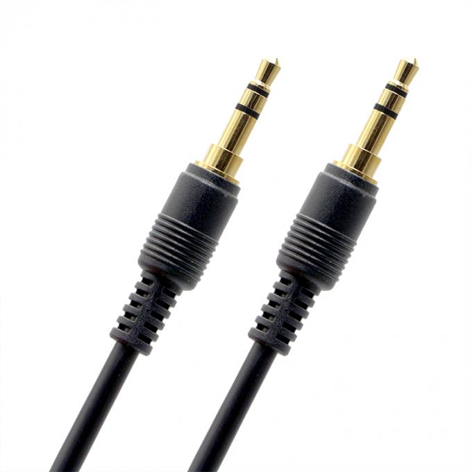 OEM Revestimento de ouro 1M 2M 3M macho a macho 3.5mm Jack Auxiliar alto-falante cabo de áudio estéreo 3