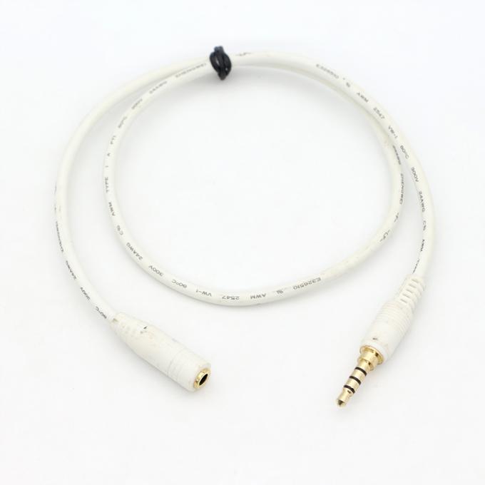1m 2m 3m 3.5mm 4 Poles TRRS Jack masculino para 3.5mm TRRS Feminino Stereo Aux Audio Extension Cable 5