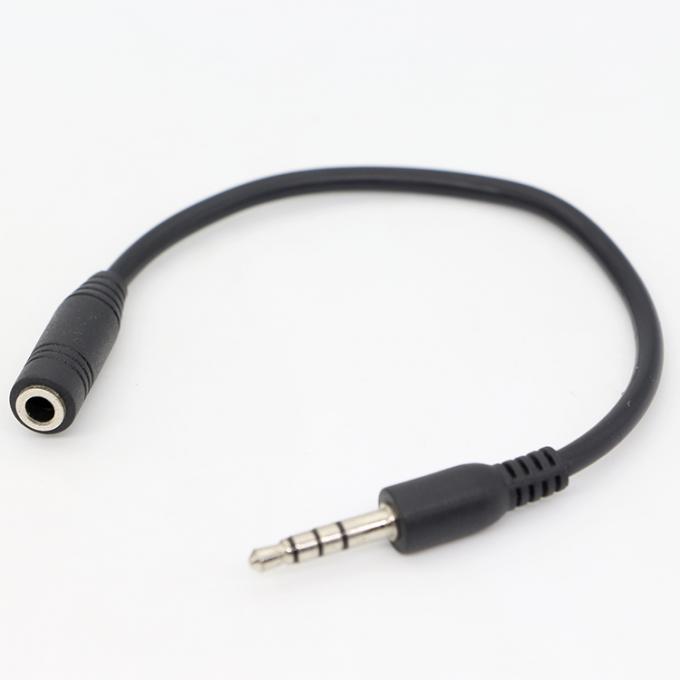 3.5mm Jack TRRS macho a 3.5mm Jack TRRS feminino Stereo Aux Audio Extension Cable 5