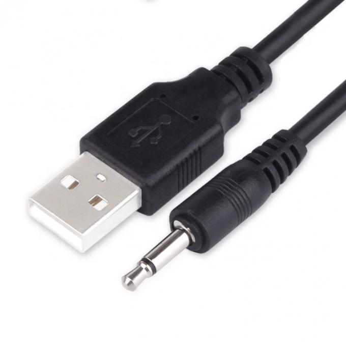 1M USB para 3,5mm 2 plos Aux Audio Jack Conector Cable de carregamento para telefone de alto-falante 0