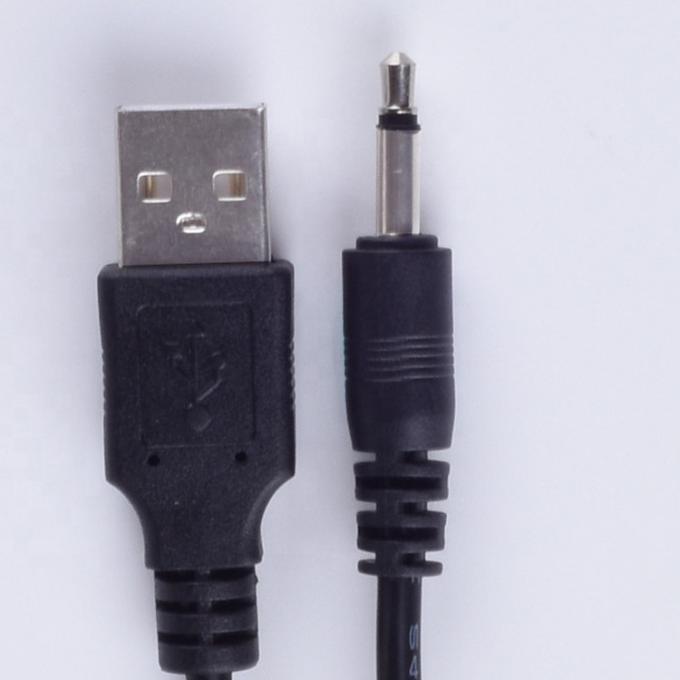 1M USB para 3,5mm 2 plos Aux Audio Jack Conector Cable de carregamento para telefone de alto-falante 1