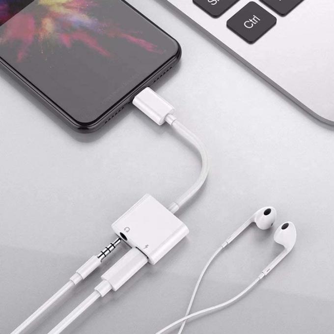 2 em 1 USB C para 3.5mm jack AUX fone de ouvido fone de ouvido dongle Adaptador para Samsung Note goole pixel 4 4XL 3 3XL 2 2XL 4