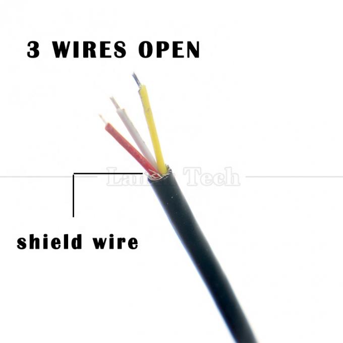 Customizado 3.5mm TRS 3 pólos Shield Audio Jack Feminino para abrir Stripped Tinned Cabos de fio de ponta nua 1