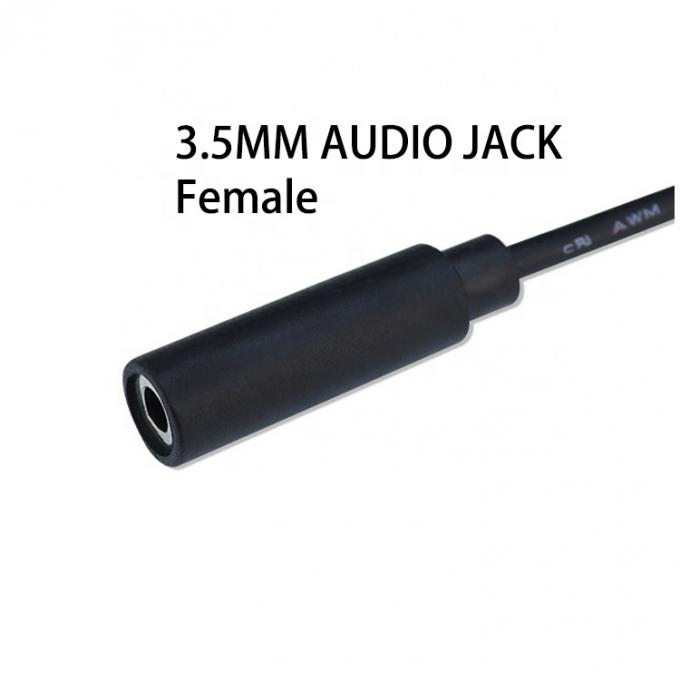 1m 3m 5m 3 Poles Trs Homem para Mulher 3.5mm Audio Jack Cable 2
