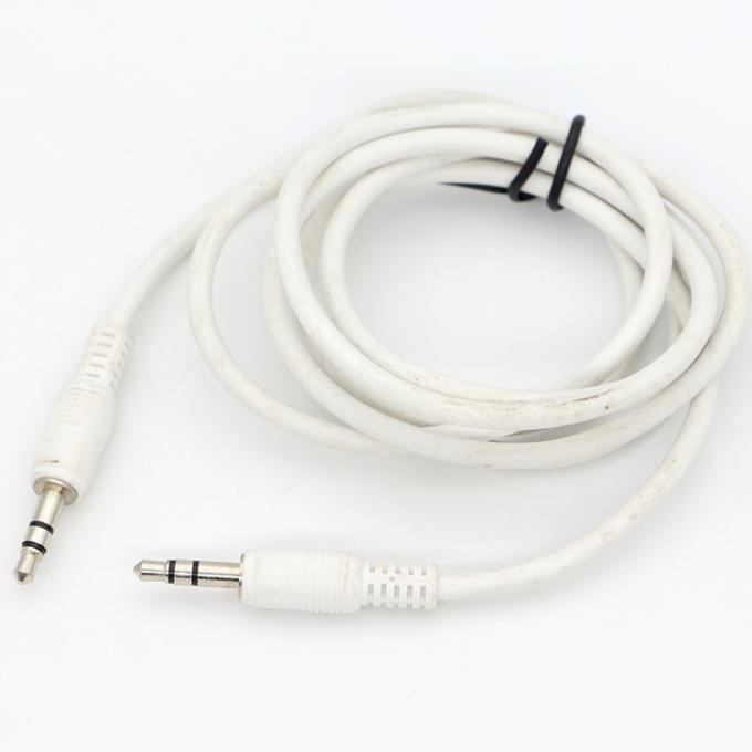 Fabricação personalizada de macho para macho 3.5 mm TRS Audio Jack Stereo Cable para alto-falante 0