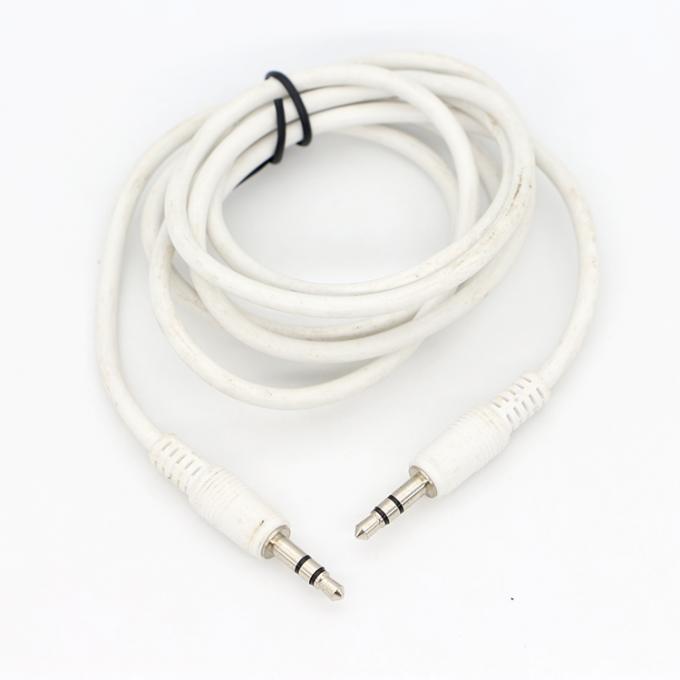 Fabricação personalizada de macho para macho 3.5 mm TRS Audio Jack Stereo Cable para alto-falante 2