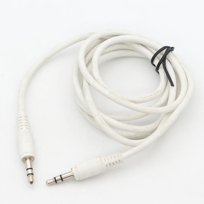 Fabricação personalizada de macho para macho 3.5 mm TRS Audio Jack Stereo Cable para alto-falante 3