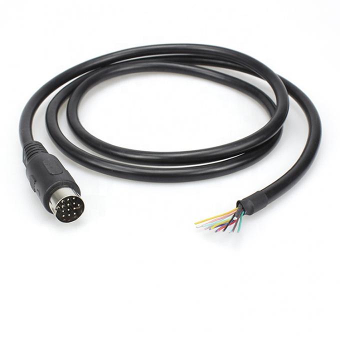1M 2M Shield 13 PIN Din Conector para Cable Pigtail Open Wire 5