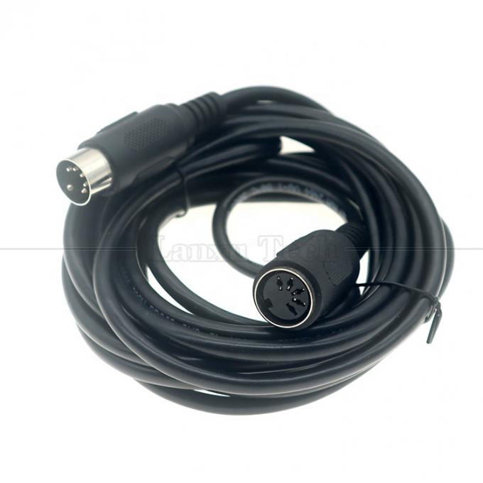 Alta qualidade 1M 2M 3M 5M 10M Homem para Mulher 5PIN DIN Connector MIDI Power Link Extension Cable para CCTV Camera TV 3