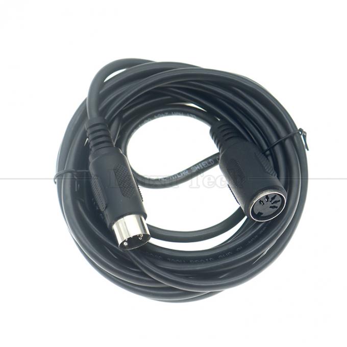 Alta qualidade 1M 2M 3M 5M 10M Homem para Mulher 5PIN DIN Connector MIDI Power Link Extension Cable para CCTV Camera TV 4