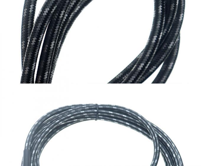L Forma 90 graus ângulo reto para reto durável casaco trançado 6.35mm Ts Jack Instrumento guitarra elétrica patch cabo de áudio 4