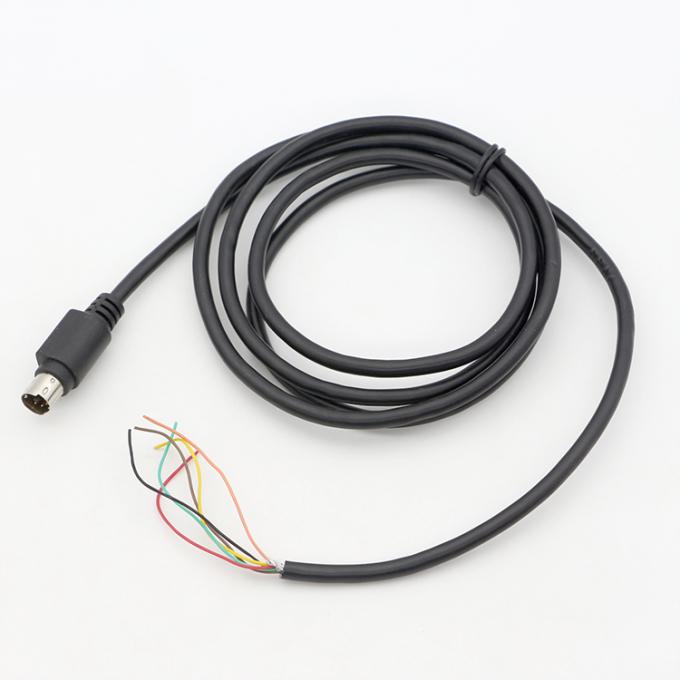 Personalização 6 7 8 PIN MINI DIN para Pigtail Open Tinned Wire Cable 4