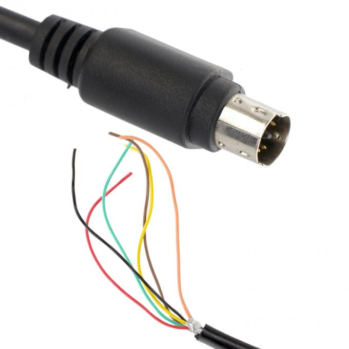 Personalização 6 7 8 PIN MINI DIN para Pigtail Open Tinned Wire Cable 1