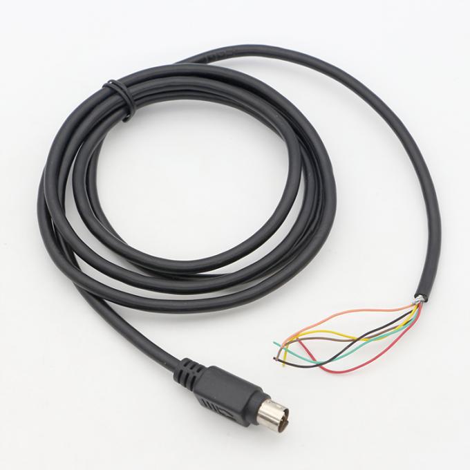 Personalização 6 7 8 PIN MINI DIN para Pigtail Open Tinned Wire Cable 5