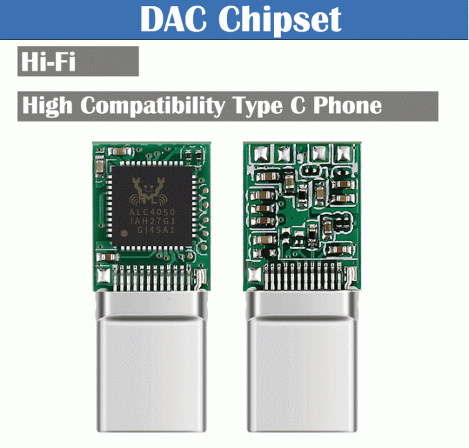 Hifi DAC USB Tipo C para 3.5mm Jack de fones de ouvido Adaptador de áudio para Samsung Huawei Oneplus Meizu Google Oneplus 1