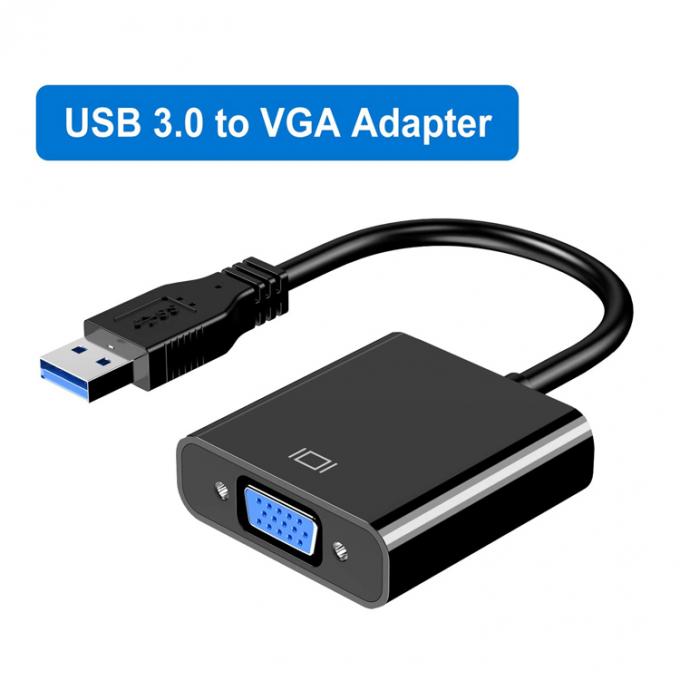 Convertidor de vídeo de multi-exibição USB 3.0 para VGA Adaptador para PC Laptop Monitor Projector HDTV 0