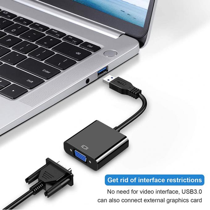 Convertidor de vídeo de multi-exibição USB 3.0 para VGA Adaptador para PC Laptop Monitor Projector HDTV 4