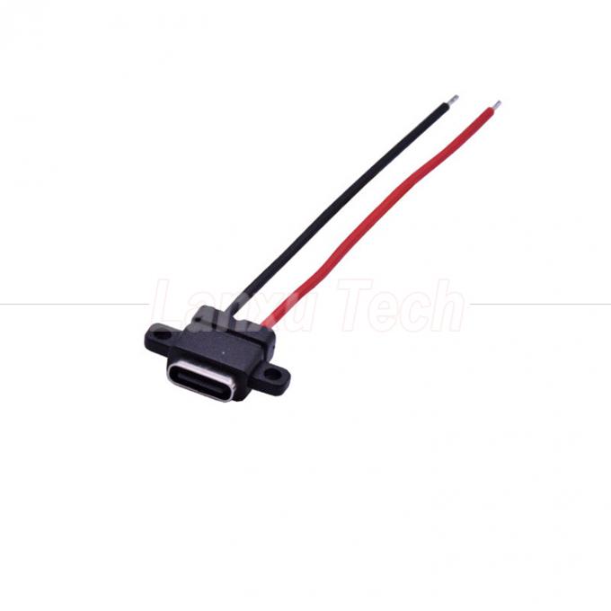 Cable de fio de tomada de tomada feminina USB tipo C soldeiro à prova d'água para impressora de laptop 2