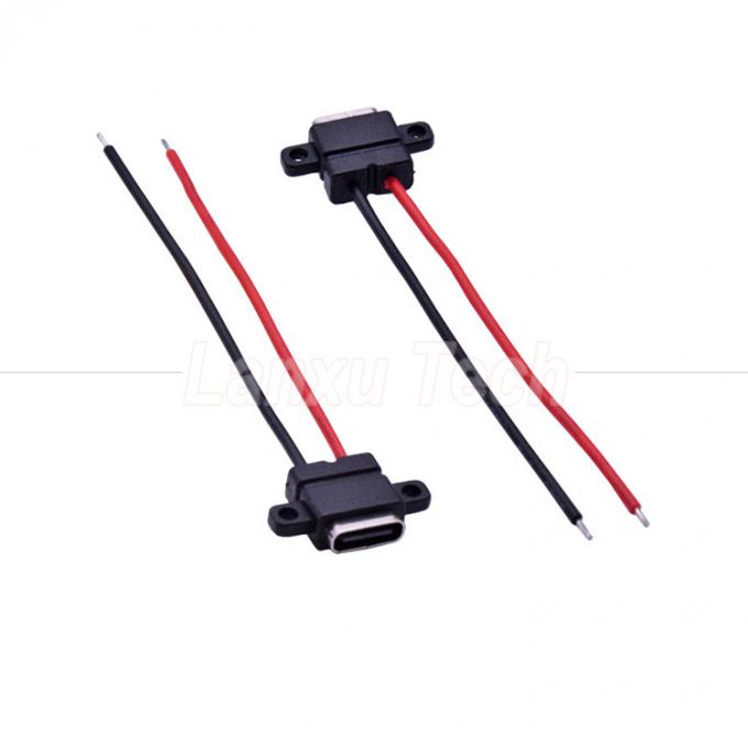 Cable de fio de tomada de tomada feminina USB tipo C soldeiro à prova d'água para impressora de laptop 1