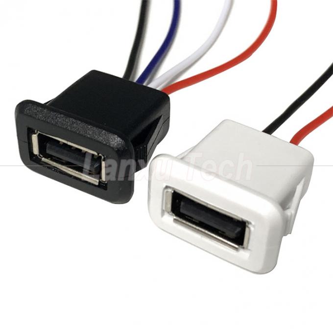 Cable de fio de 2 pines com conector USB tipo A resistente à água para brinquedo de lâmpada LED 5