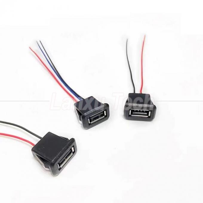 Cable de fio de 2 pines com conector USB tipo A resistente à água para brinquedo de lâmpada LED 4