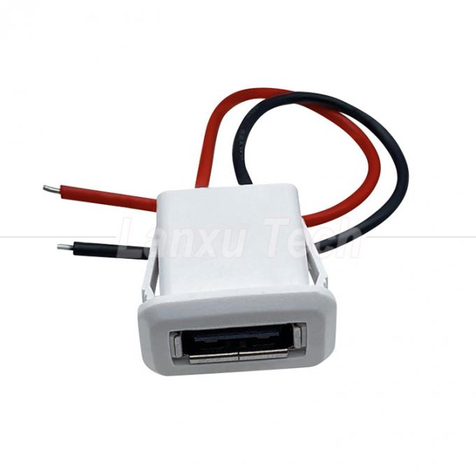 Cable de fio de 2 pines com conector USB tipo A resistente à água para brinquedo de lâmpada LED 3