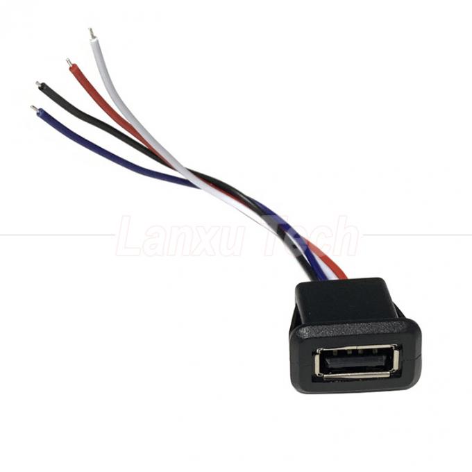 Cable de fio de 2 pines com conector USB tipo A resistente à água para brinquedo de lâmpada LED 8