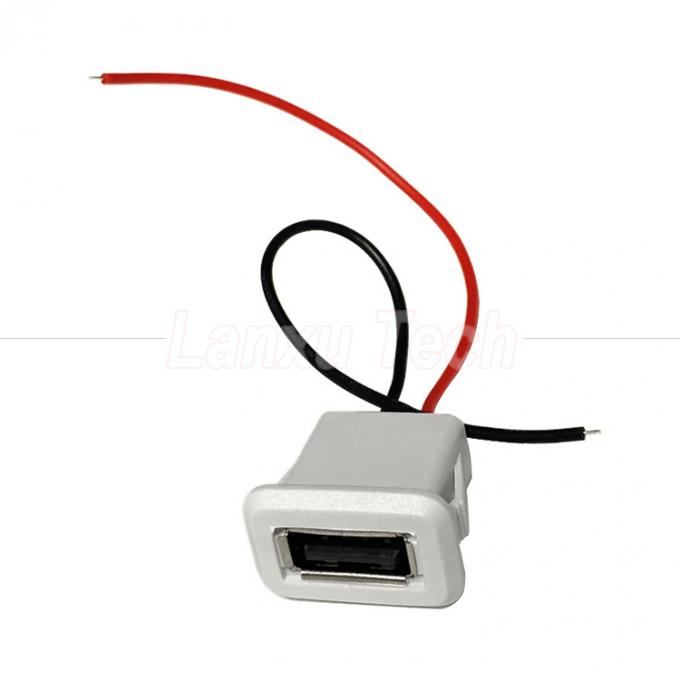Cable de fio de 2 pines com conector USB tipo A resistente à água para brinquedo de lâmpada LED 7