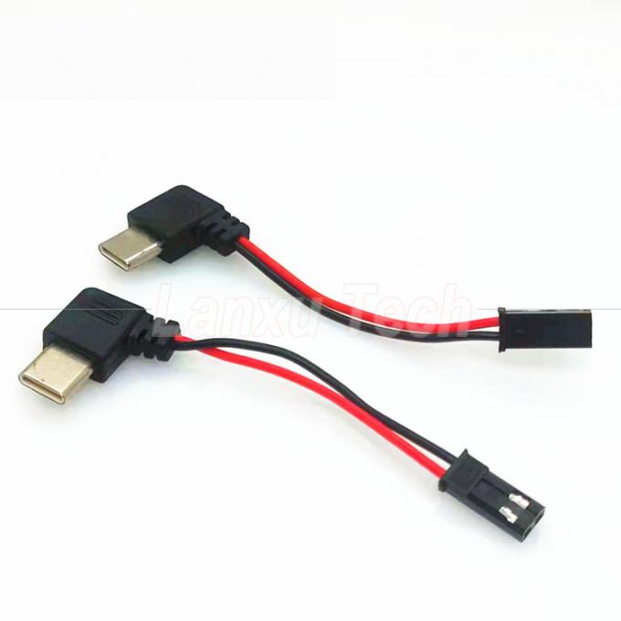 90 graus ângulo direito USB 8 pin Micro Tipo C para JST SYP cabo de conector para motociclista carregador de celular magnético 2