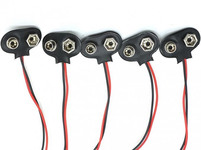9V Bateria Snap Clip Connector para DC Macho 5.5 2.1mm Jack Plug Power Cable para suportes de bateria 3