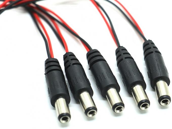 9V Bateria Snap Clip Connector para DC Macho 5.5 2.1mm Jack Plug Power Cable para suportes de bateria 4