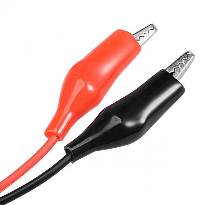 5.5x2.1mm DC Fêmea para Dual Alligator Clips Power Testing Adaptador Cable 1