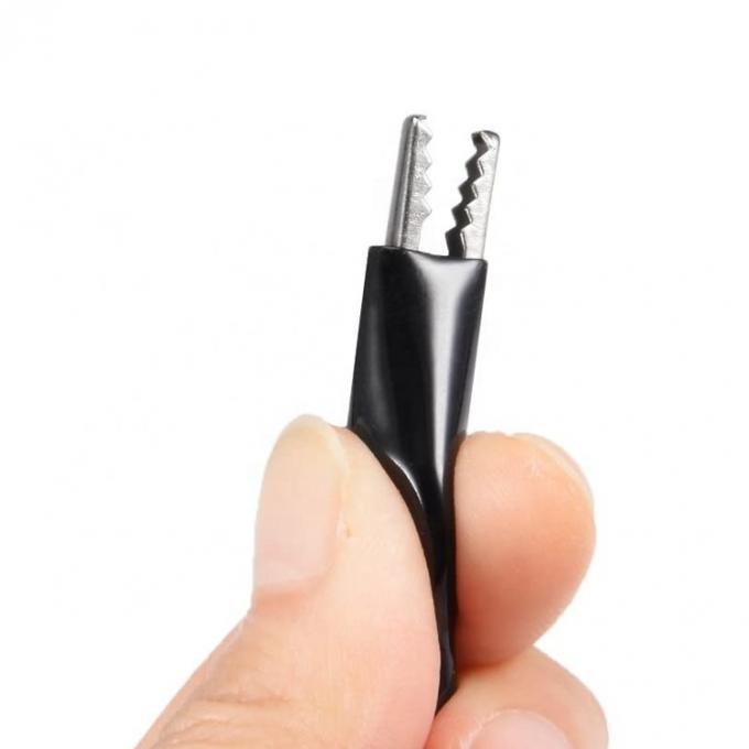 5.5x2.1mm DC Fêmea para Dual Alligator Clips Power Testing Adaptador Cable 3